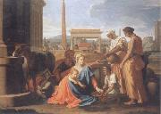 Nicolas Poussin The hl, Famile in Agypten Spain oil painting artist